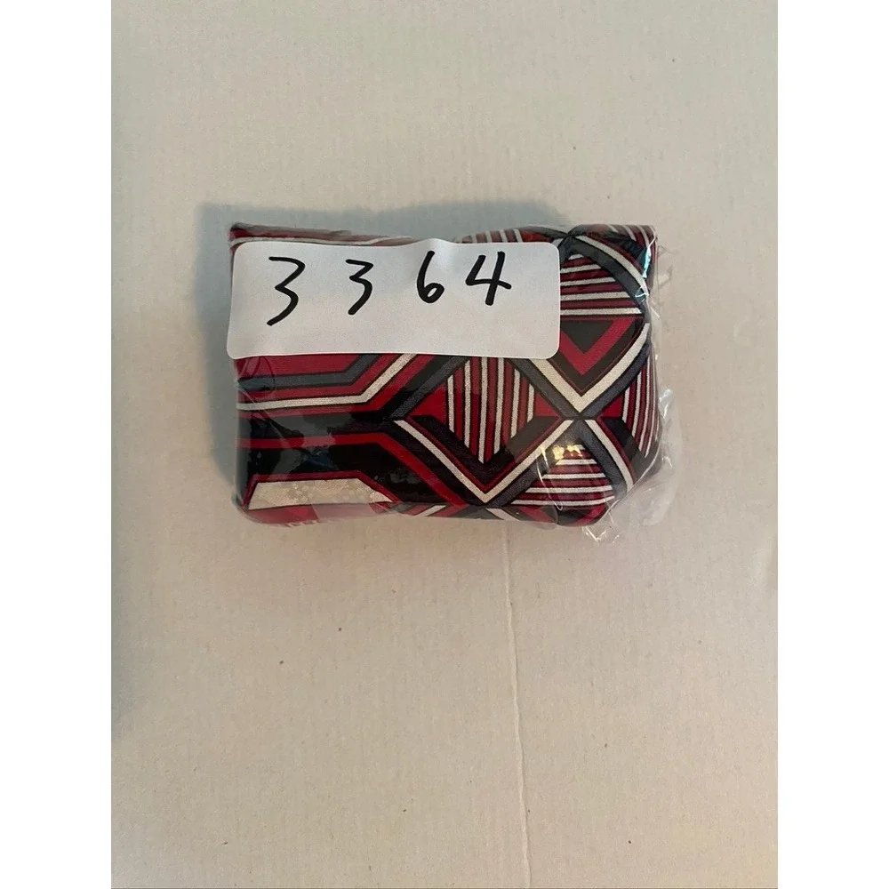 Screenplay by Martin Wong Mens Geometric Art Deco Silk Necktie Red Black White